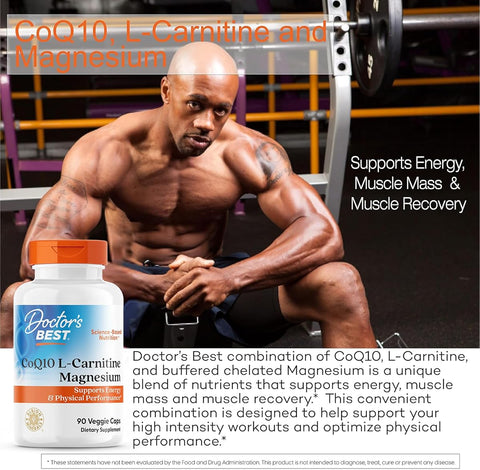 Dr Best CoQ10 L-Carnitine Magnesium Veggie Capsules - 90 Count - Image 5