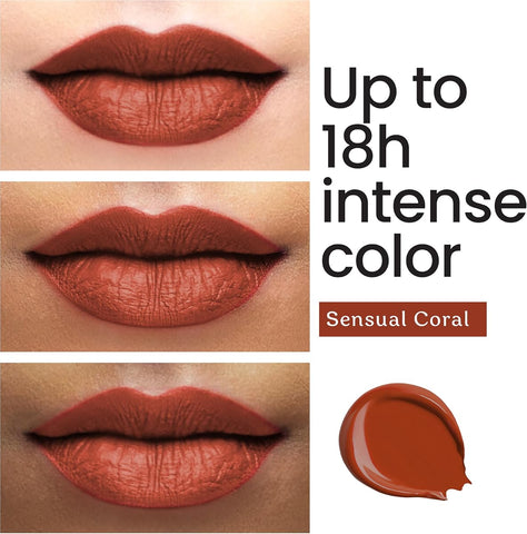 Color Cupid Long-Stay Liquid Lipstick with Hyaluronic Acid - Coral LL2, 4ml - Image 3