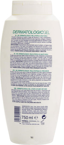 PharmaLine Atopic Dermatologic Shower Gel with Omega 3 & 6, 750ML - Image 2