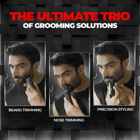Beardo Ape-X Prime 3-in-1 Men's Multipurpose Grooming Trimmer Kit - Image 4