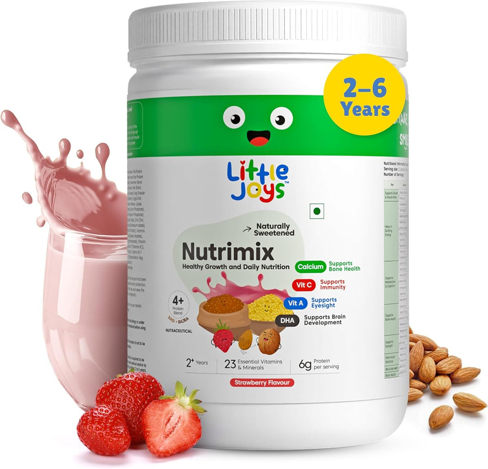 Little Joys NutriMix Strawberry Nutrition Powder - 2-6 Years, 350g