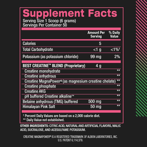BPI Sports Creatine Powder - Watermelon Cooler, 300g, 50 Servings - Image 7
