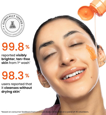 Foxtale Super Glow Face Wash with Vitamin C & Papaya Enzymes - 150ml - Image 3