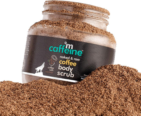mCaffeine Naked & Raw Coffee Body Scrub - Exfoliating, Tan Removal, 100g - Image 8