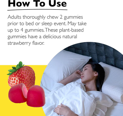 Rescue Plus Sleep Gummies, Strawberry, 60 Count