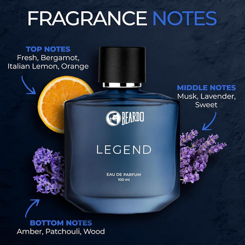 Beardo Legend Perfume EDP - Evergreen, Fresh & Musky Fragrance - 100ml - Image 5