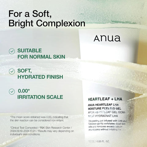 Anua Heartleaf LHA Moisture Peeling Gel - Gentle Exfoliation & Hydration, 120ml - Image 5