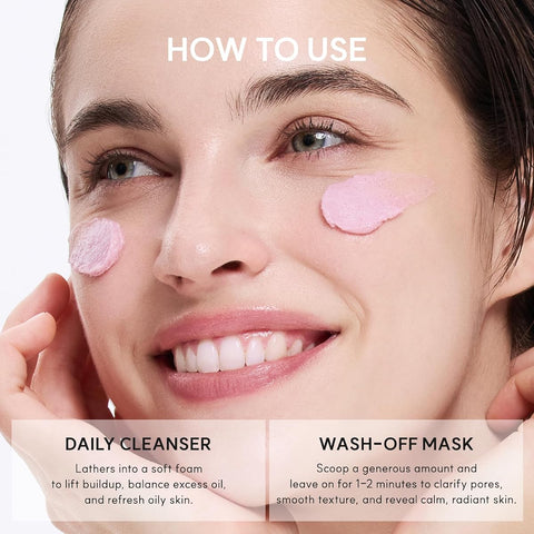 Arencia Fresh Rosehip Brightening Rice Mochi Face Cleanser - Exfoliating & Moisturising - 120g - Image 7