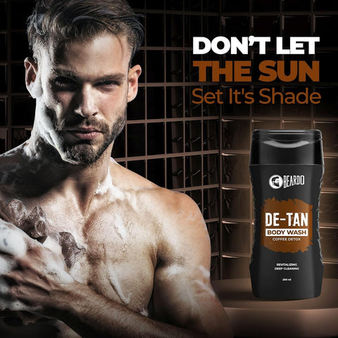 Beardo DeTan Bodywash for Men - Aloe Vera & Coffee Extracts, 200ml - Image 6