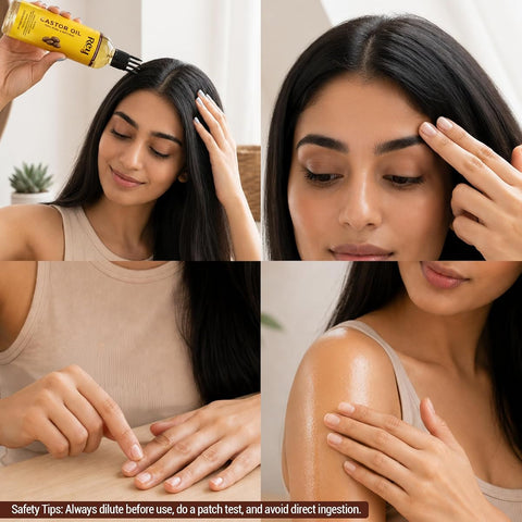ReyNaturals Cold Pressed Castor Oil for Hair & Skin - 200ml - Image 4