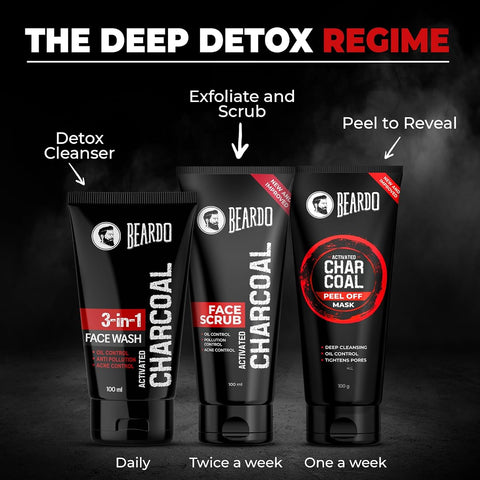 Beardo Face Cleanser with Activated Charcoal - Deep Cleanse, Oil Control - 100ml - Image 8