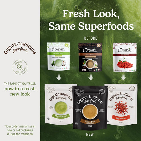 Organic Traditions Turmeric Latte W/Safron & Probiotics, 150 Gm