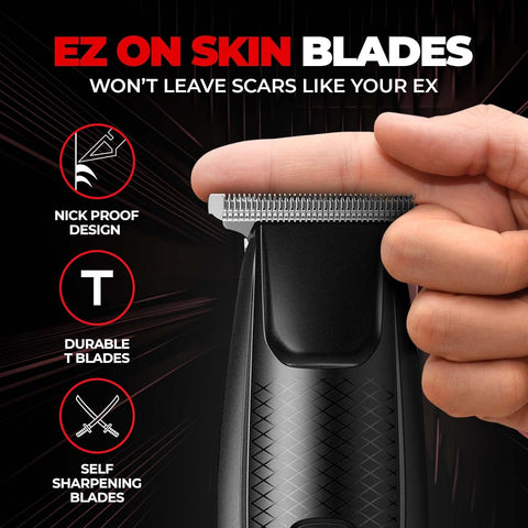 Beardo Ape-X EZ Beard Trimmer - Durable Stainless-Steel T-Blades - Pack of 1 - Image 7