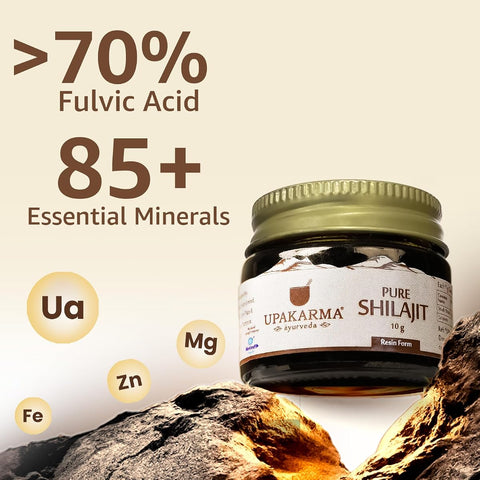 Upakarma Shilajit Resin - Original Ayurvedic Herbal, 10g - Image 2