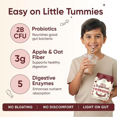 Wellbeing Nutrition Kids Superfuel - Milky Chocolate 400gms (12 servings)