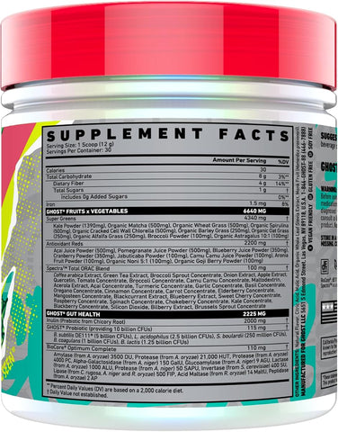 GHOST Greens Superfood Powder - Pink Lemonade, 30 Servings - Image 2