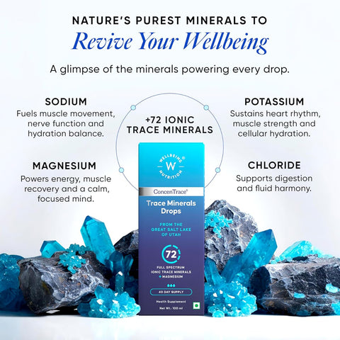 Wellbeing Nutrition Trace Minerals Drops - ConcenTrace Full Spectrum, 100 ml - Image 4