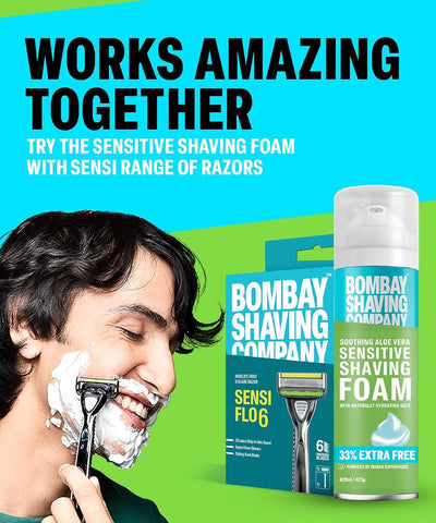 Bombay Shaving Sensitive Shaving Foam - Soothing, Natural - 425g - Image 7