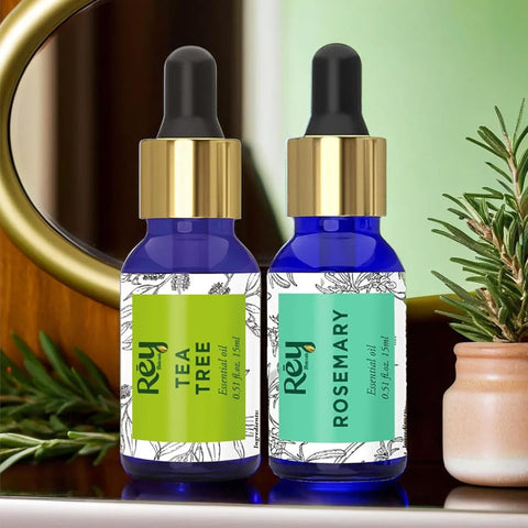 ReyNaturals Tea Tree & Rosemary Essential Oils - Natural, Pure - 2 x 15ml - Image 7