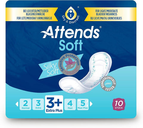 Attends Soft 3 Extra Plus Incontinence Pads - Pack of 10 - Image 3