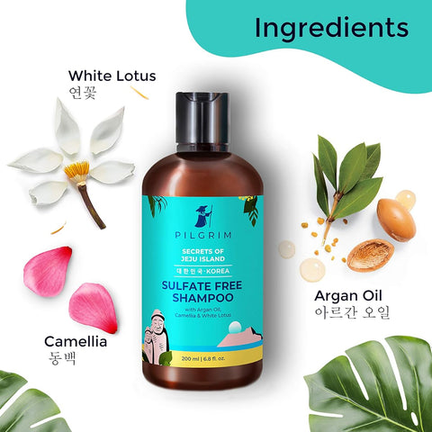 Pilgrim Anti-Frizz Hair Care Set - Sulphate Free Shampoo & Argan Oil Conditioner, 200ml Each - Image 5