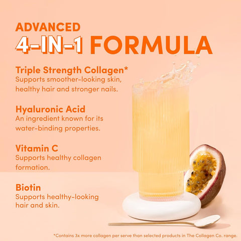 The Collagen Co Premium Collagen Peptides with Passionfruit Mango - 560g - Image 6