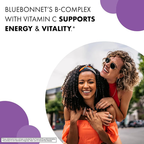 BlueBonnet Nutrition Stress B Complex Vitamins with Vitamin C, 50 Vegetable Capsules - Image 5