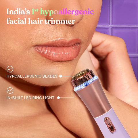 Bombay Shaving Bombae Mini Facial Hair Trimmer - Hypoallergenic, Lipstick-Sized - 1 Piece - Image 3