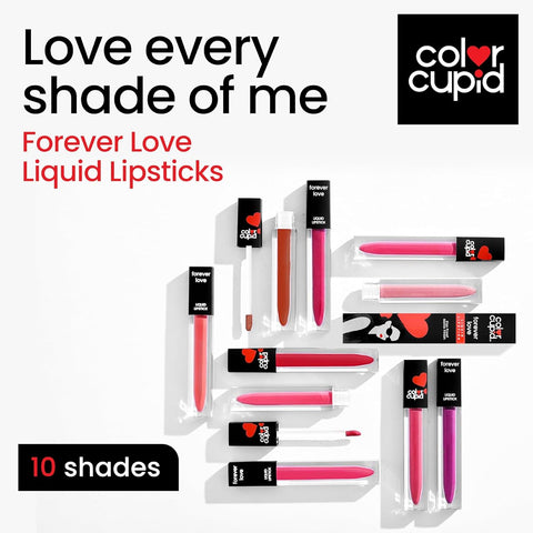Color Cupid Liquid Lipstick with Hyaluronic Acid & Ceramide, Long-Stay Mocha LL8 - 4ml - Image 6