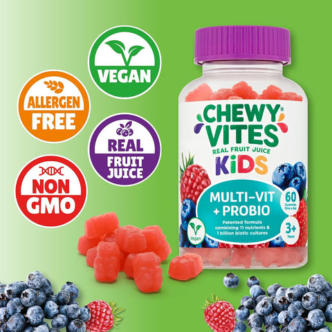 Chewy Vites Kids Multi-Vitamin Probiotics Gummies - 60 Pack - Image 5