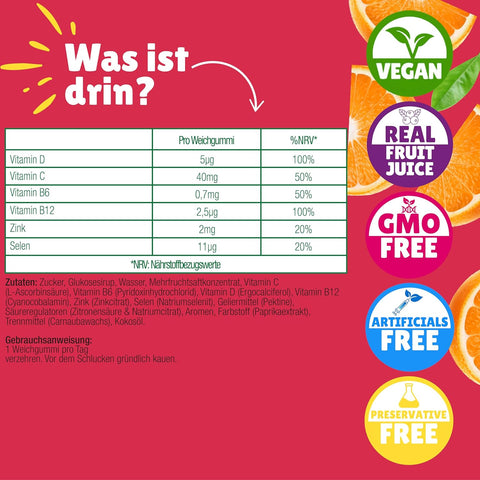 Chewy Vites Kids Immune Support Gummies 60's