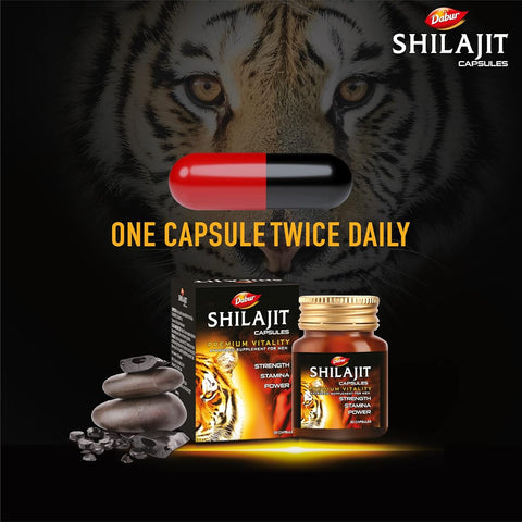 Dabur Shilajit Gold Capsules - Herbal Supplement, Shilajit Resin, 30 Pack - Image 6