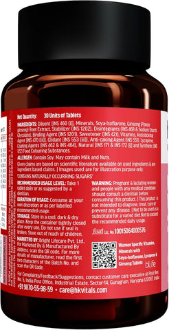 HK Vitals Multivitamin For Women - Zinc, Vitamin C & D - 30 Tablets - Image 6