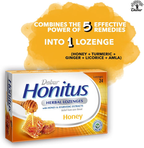 Dabur Honitus Herbal Lozenges with Honey - 24 Lozenges - Image 6