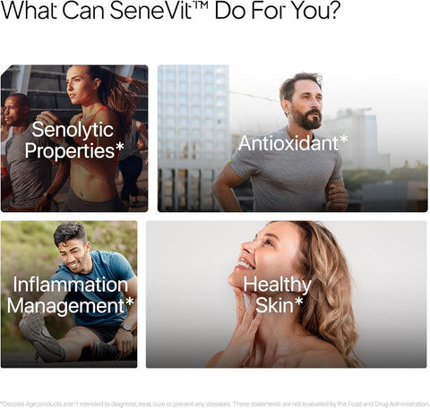 Decodeage SeneVit Capsules - Senolytic Blend with Fisetin, 30 Vegan Capsules - Image 5