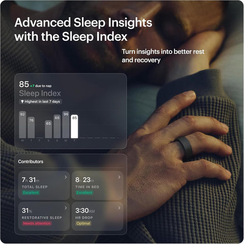 Ultrahuman Ring AIR Smart Ring - Track Sleep, HRV, Stress, Size 5 - Image 5