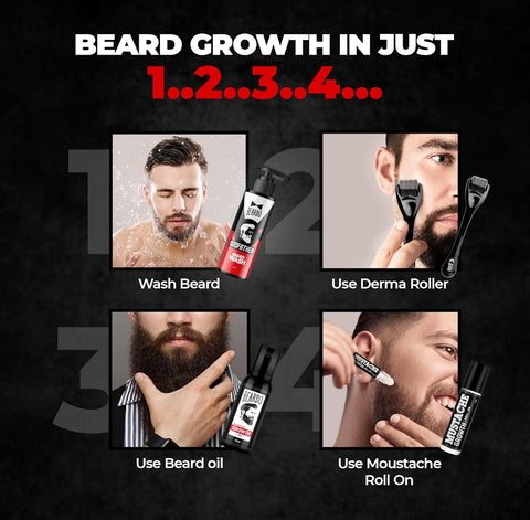 Beardo Beard Growth Pro Kit V3 - Complete Beard Care Set with Beard Oil, Activator & Growth Roll-On - Image 6