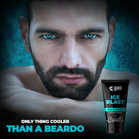 Beardo Ice Blast Face Cleanser with Aloe Vera & Vitamin E - 100ml - Image 5