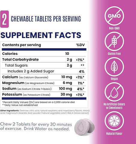 أقراص سولتستيك فاستتشوز بنكهة التوت المشكل، 60 قرصًا