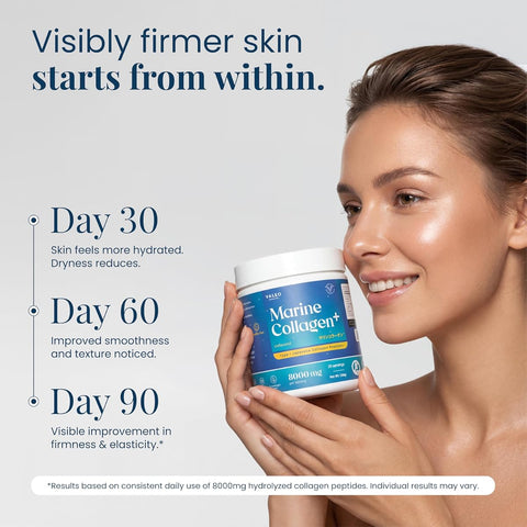 Valeo Marine Collagen Powder - 100% Pure Japanese Peptides, 208g - Image 3