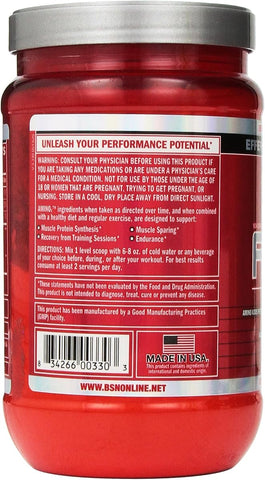 BSN Amino X - Fruit Punch, BCAA 2:1:1, Caffeine-Free - 30 Servings - Image 2