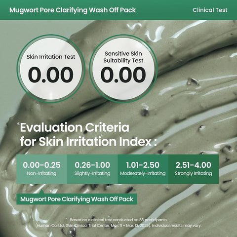 AXIS-Y Mugwort Pore Clarifying Wash Off Pack - Face Mask & Exfoliator, 50ml - Image 4