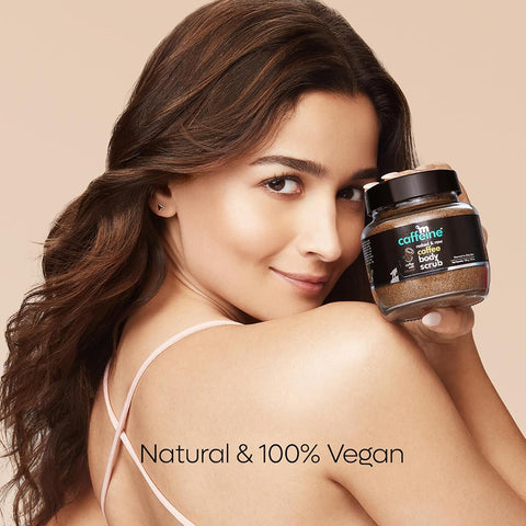 mCaffeine Naked & Raw Coffee Body Scrub - Exfoliating, Tan Removal, 100g - Image 7