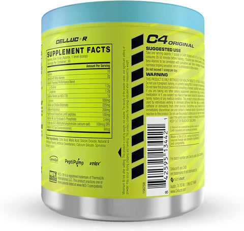 CELL C4 Icy Blue Razz Pre-Workout Powder - 30 Servings - Image 8