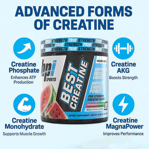 BPI Sports Creatine Powder - Watermelon Cooler, 300g, 50 Servings - Image 3