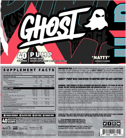 GHOST PUMP V2 40SRV NATTY (12/CASE)