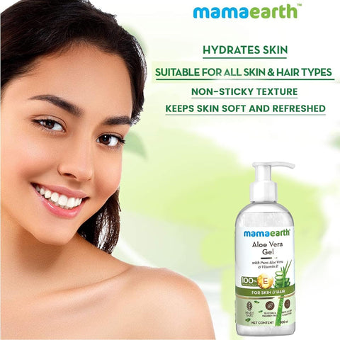 Mamaearth Aloe Vera Gel for Skin & Hair - Hydrating, 300ml - Image 2