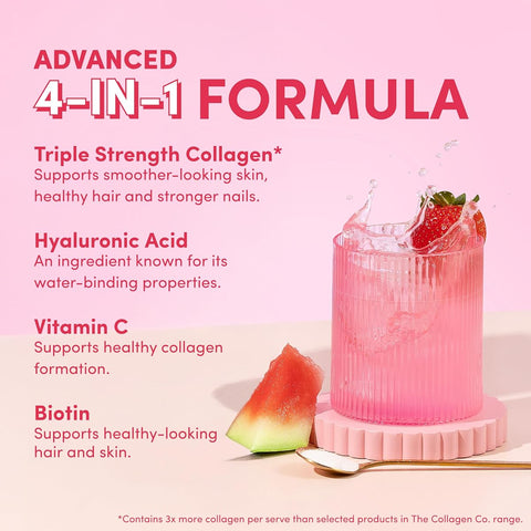The Collagen Co Collagen Powder - Strawberry Watermelon, 560g - Image 6