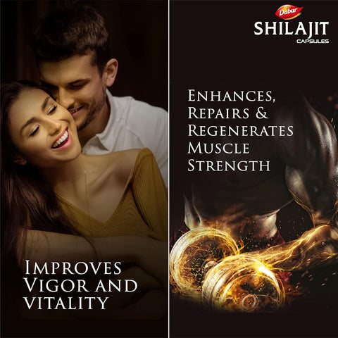 Dabur Shilajit Gold Capsules - Herbal Supplement, Shilajit Resin, 30 Pack - Image 4