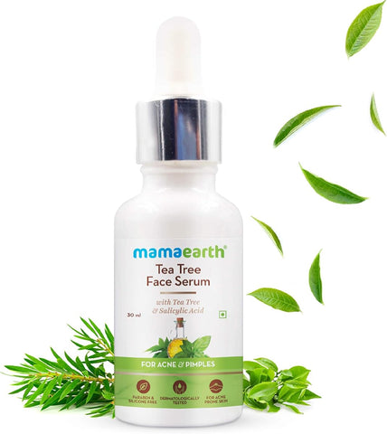 Mamaearth Tea Tree & Salicylic Acid Face Serum for Acne - 30ml - Image 2